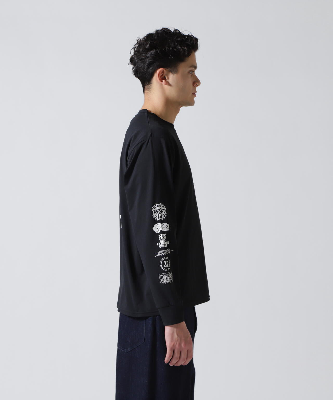 SY32 by SWEET YEARS /エスワイサーティトゥ バイ スィートイヤーズ/MULTI LOGO L/S TEE