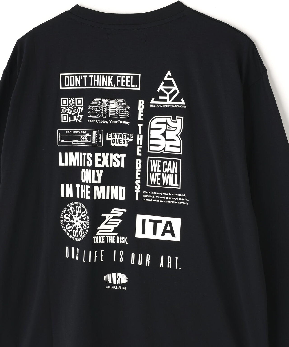 SY32 by SWEET YEARS /エスワイサーティトゥ バイ スィートイヤーズ/MULTI LOGO L/S TEE