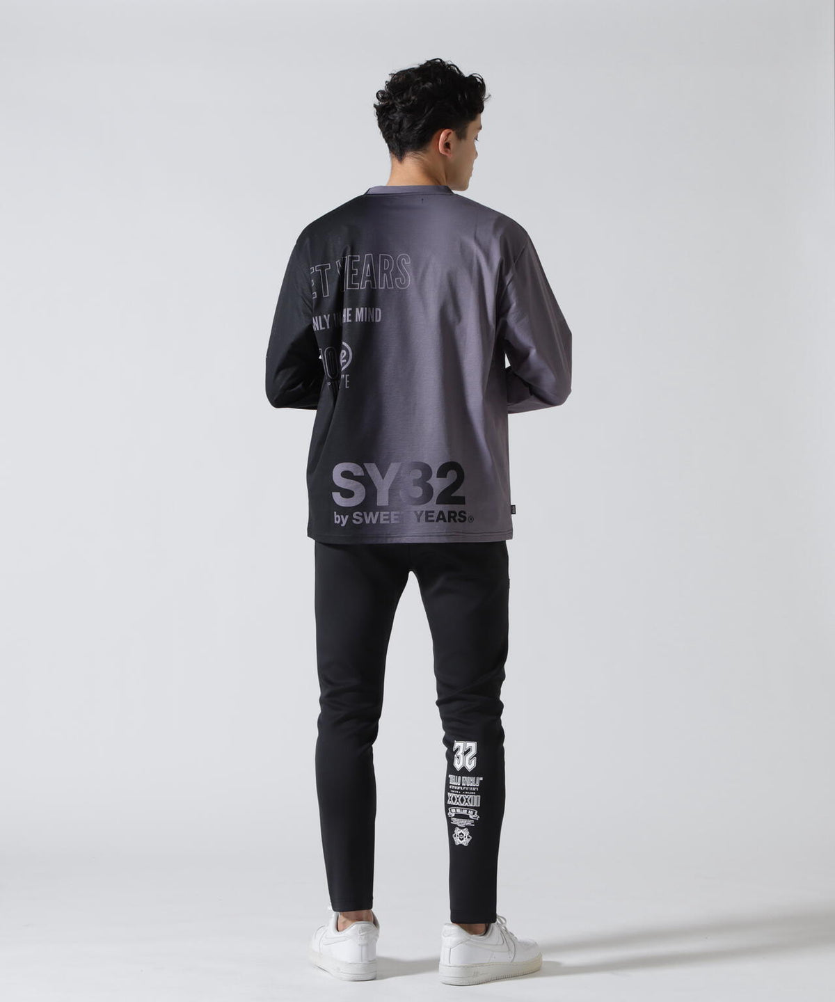 SY32 by SWEET YEARS/エスワイサーティトゥ バイ スィートイヤーズ/GRADATION LOGO L/S TEE