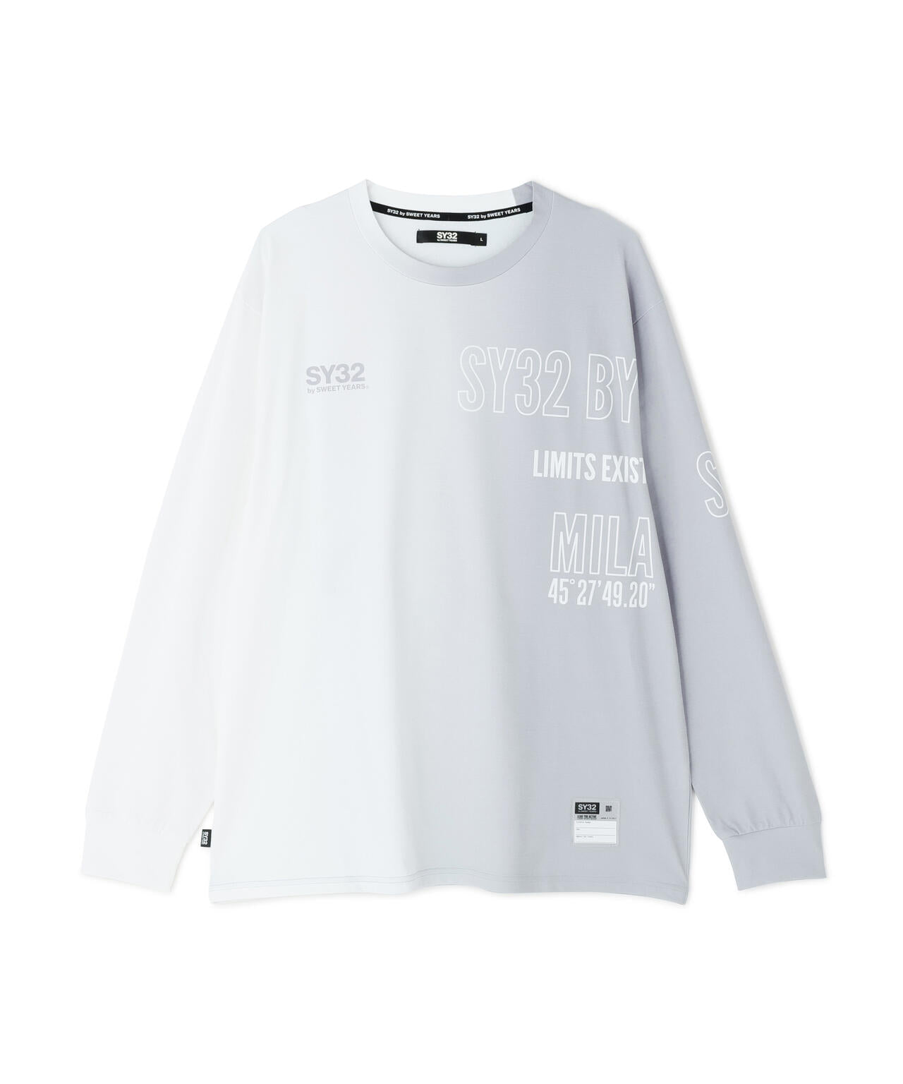 SY32 by SWEET YEARS/エスワイサーティトゥ バイ スィートイヤーズ/GRADATION LOGO L/S TEE