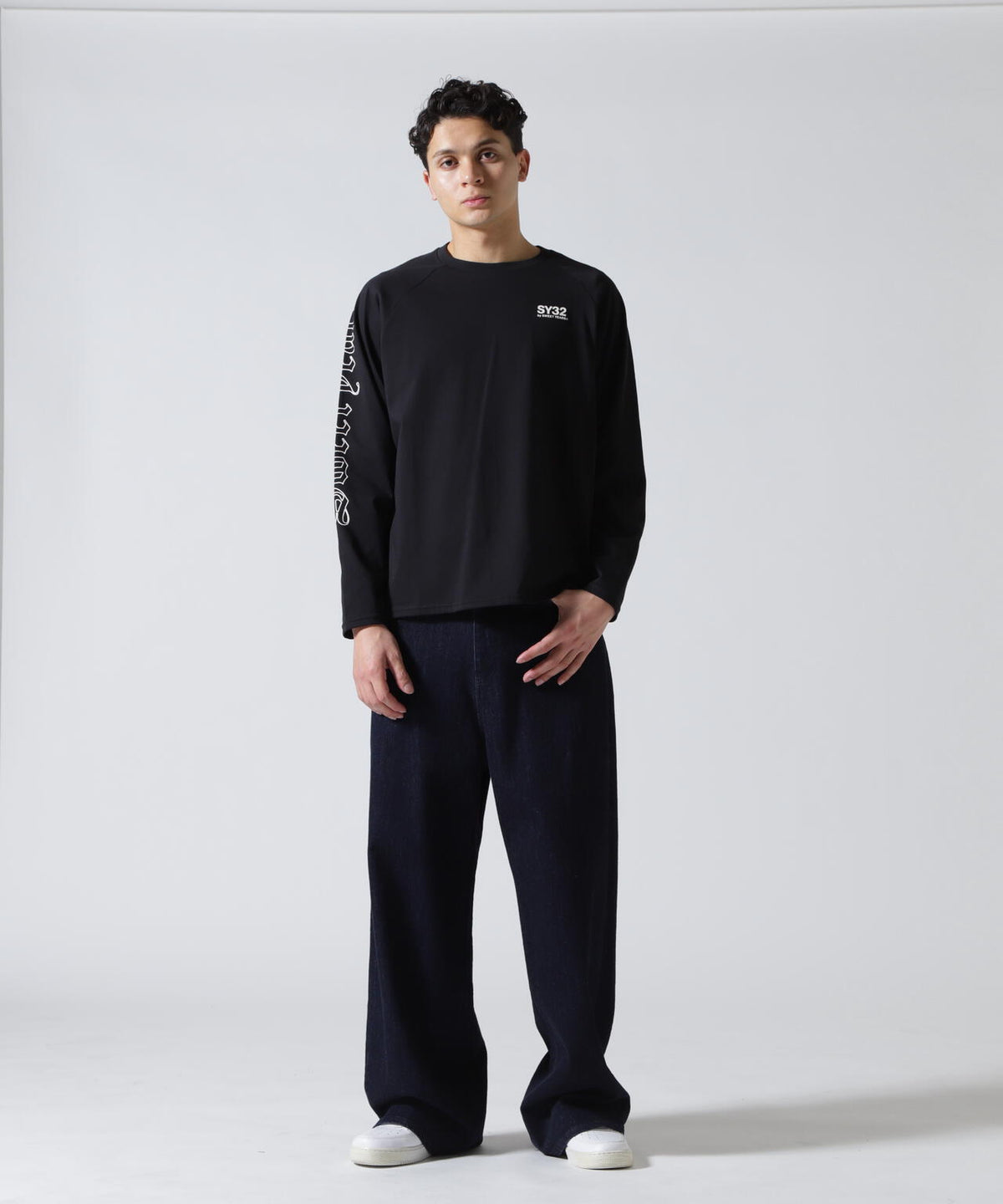 SY32 by SWEET YEARS/エスワイサーティトゥ バイ スィートイヤーズ/RAGLAN SLEEVE CROSS L/S TE