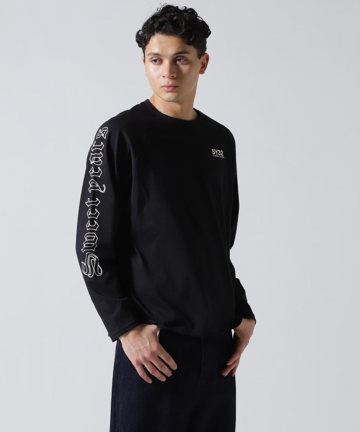 SY32 by SWEET YEARS/エスワイサーティトゥ バイ スィートイヤーズ/RAGLAN SLEEVE CROSS L/S TE