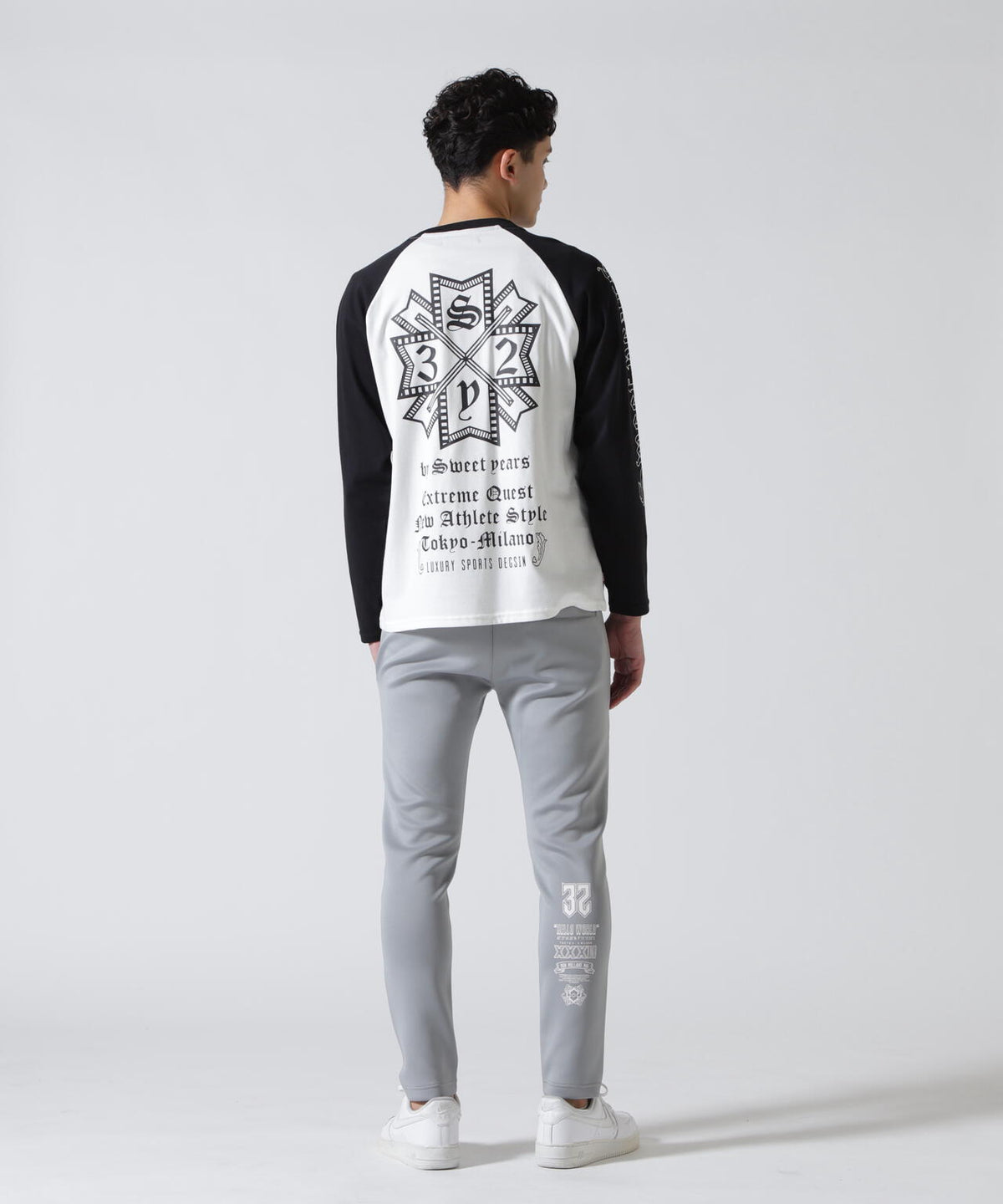 SY32 by SWEET YEARS/エスワイサーティトゥ バイ スィートイヤーズ/RAGLAN SLEEVE CROSS L/S TE