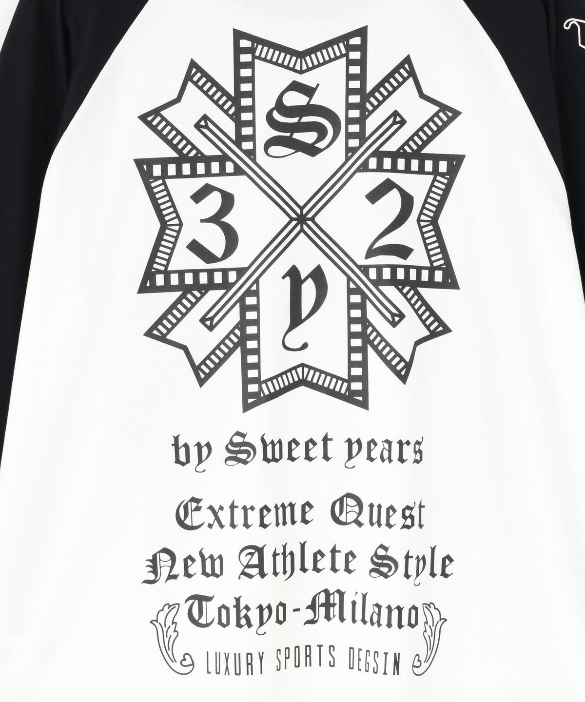 SY32 by SWEET YEARS/エスワイサーティトゥ バイ スィートイヤーズ/RAGLAN SLEEVE CROSS L/S TE