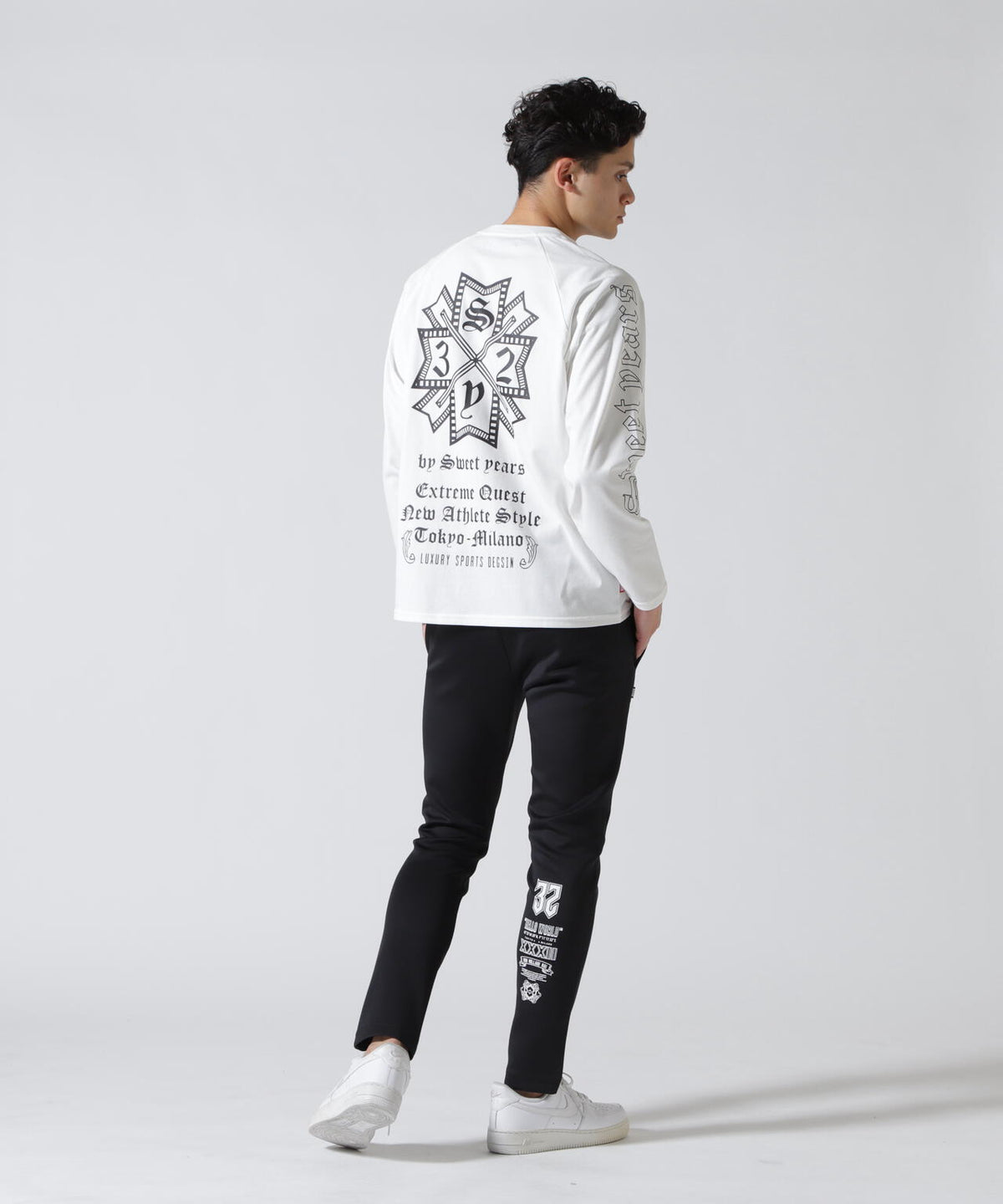 SY32 by SWEET YEARS/エスワイサーティトゥ バイ スィートイヤーズ/RAGLAN SLEEVE CROSS L/S TE