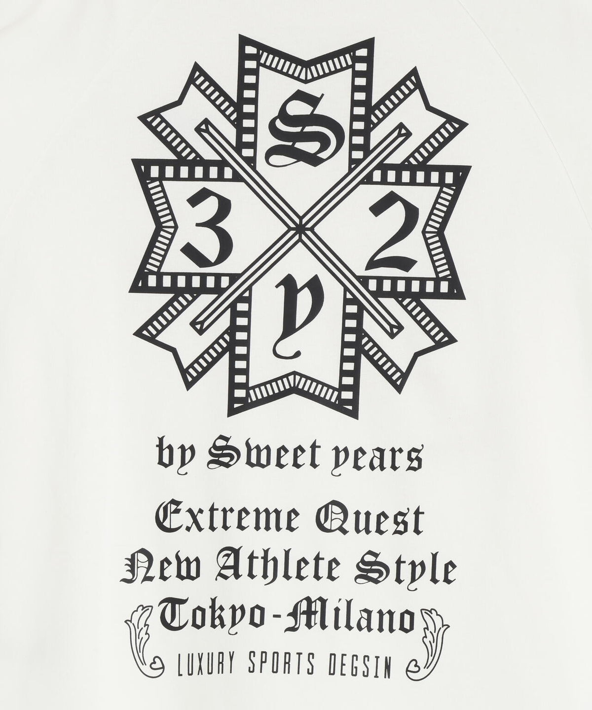 SY32 by SWEET YEARS/エスワイサーティトゥ バイ スィートイヤーズ/RAGLAN SLEEVE CROSS L/S TE