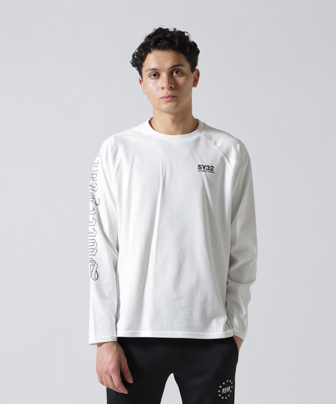 SY32 by SWEET YEARS/エスワイサーティトゥ バイ スィートイヤーズ/RAGLAN SLEEVE CROSS L/S TE