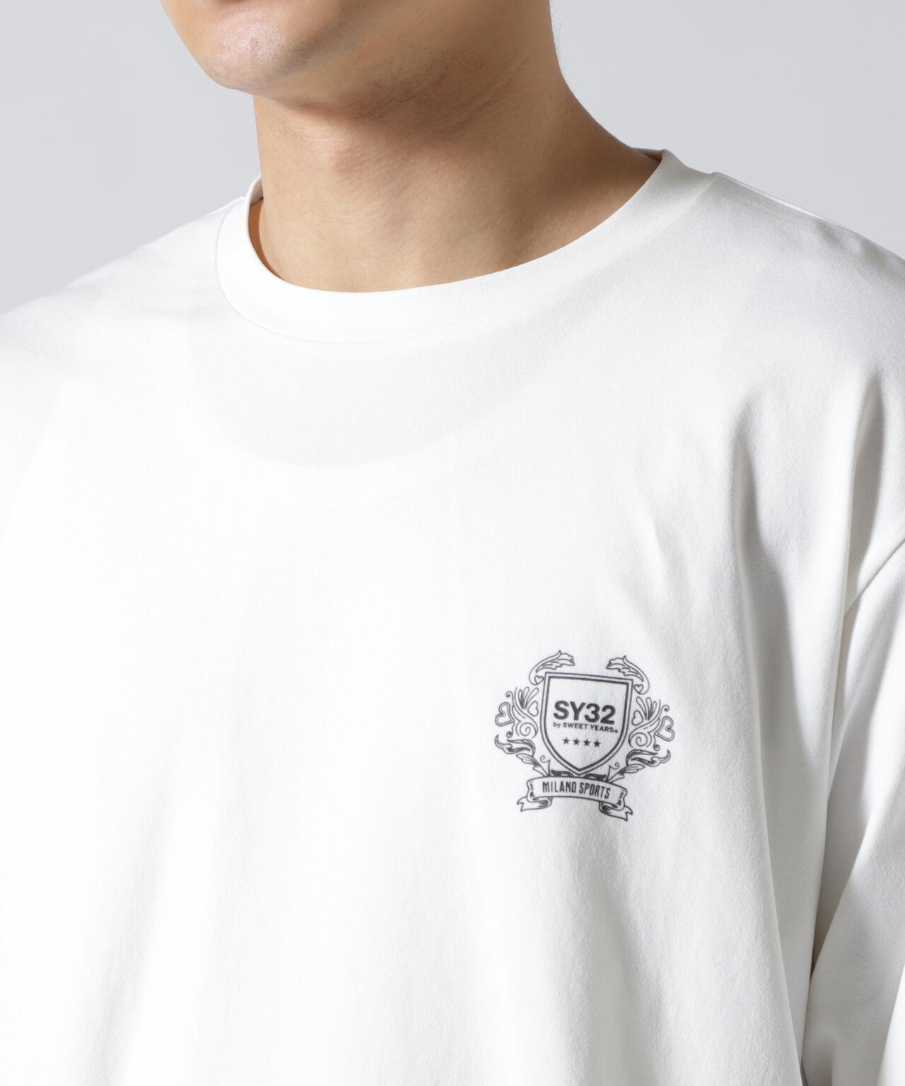 SY32 by SWEET YEARS/エスワイサーティトゥ バイ スィートイヤーズ/NEO SHIELD LOGO L/S TEE
