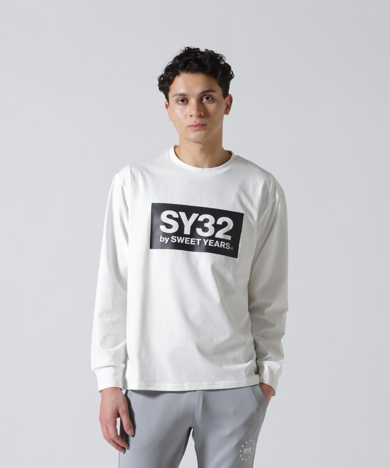 SY32 by SWEET YEARS/エスワイサーティトゥ バイ スィートイヤーズ/BOX LOGO L/S TEE