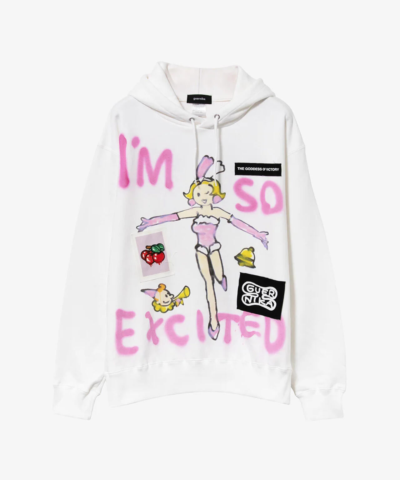 guernika×JUGGLER/JUGGLY Paint Parka/White