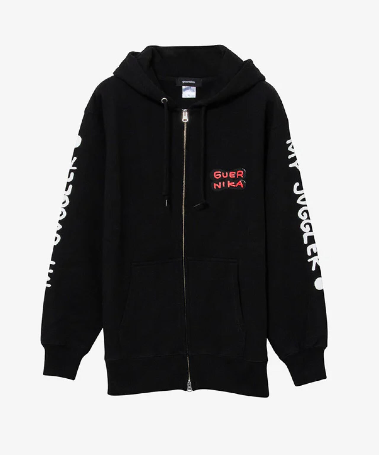 guernika×JUGGLER/TORAPPI Zip Hoodie/Black