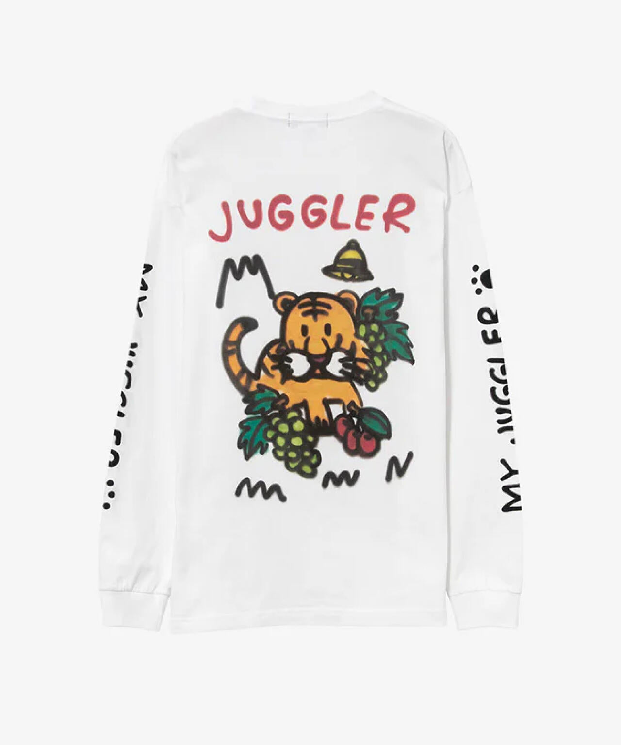 guernika×JUGGLER/TORAPPI Print Longsleeve T-shirt/White