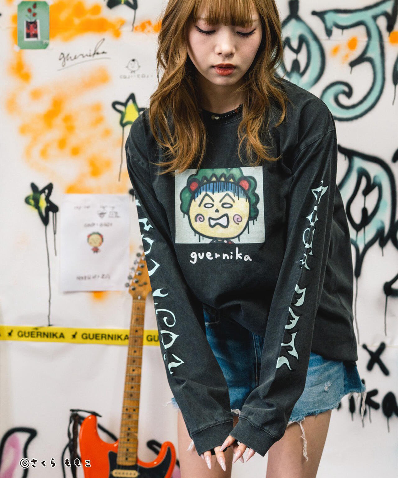 guernika/ゲルニカ/Drooping COJI-COJI Vintage Style Long Sleeve T-shirt