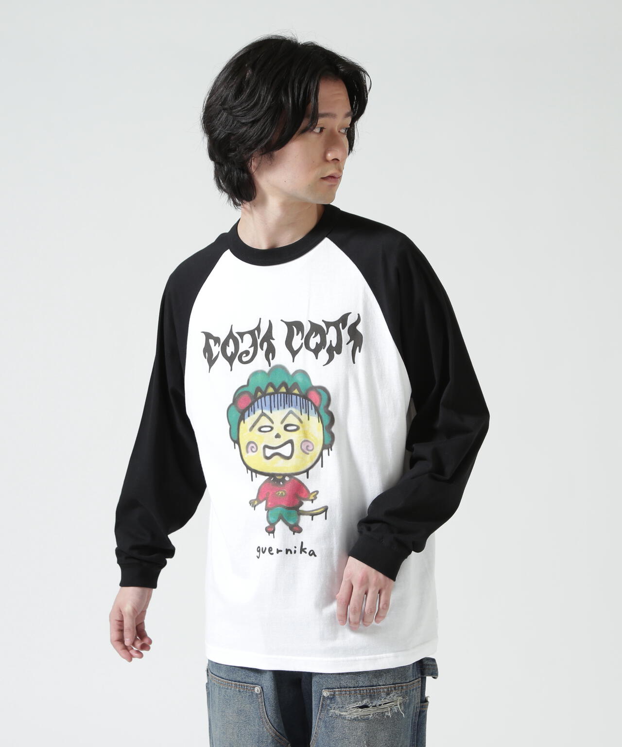 guernika/ゲルニカ/Drooping COJI-COJI Raglan Sleeve T-Shirt