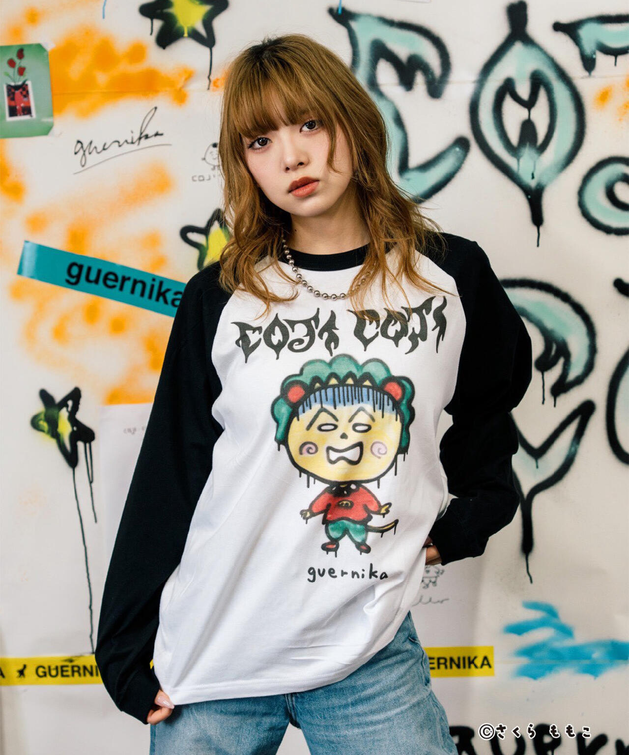 guernika/ゲルニカ/Drooping COJI-COJI Raglan Sleeve T-Shirt