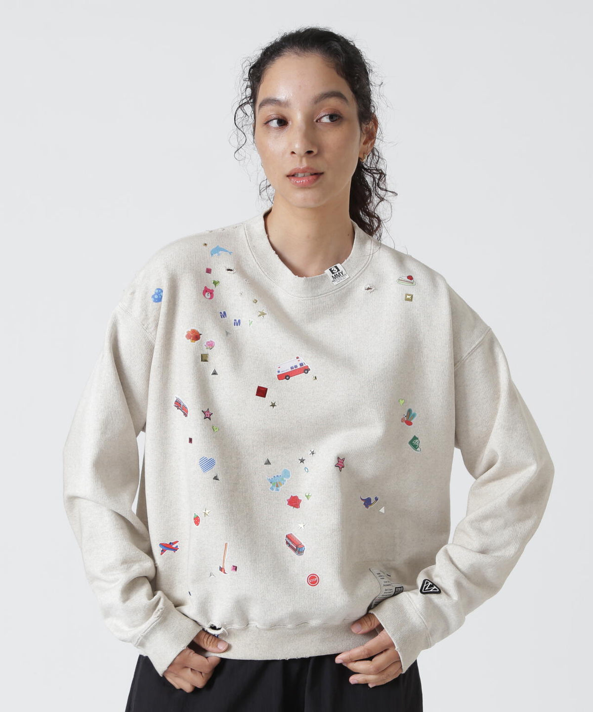Maison MIHARAYASUHIRO/メゾン ミハラヤスヒロ/KIDS STICKER PULLOVER