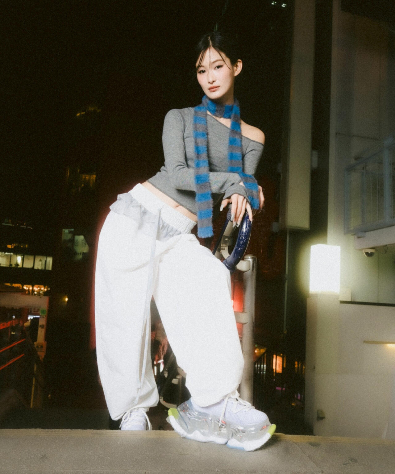 MITSUKI/ミツキ/切り替えワンショルダートップス