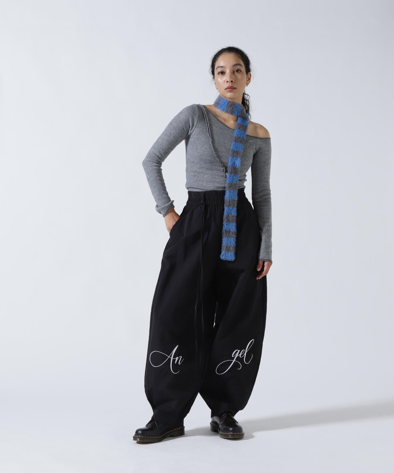 MITSUKI/ミツキ/切り替えワンショルダートップス