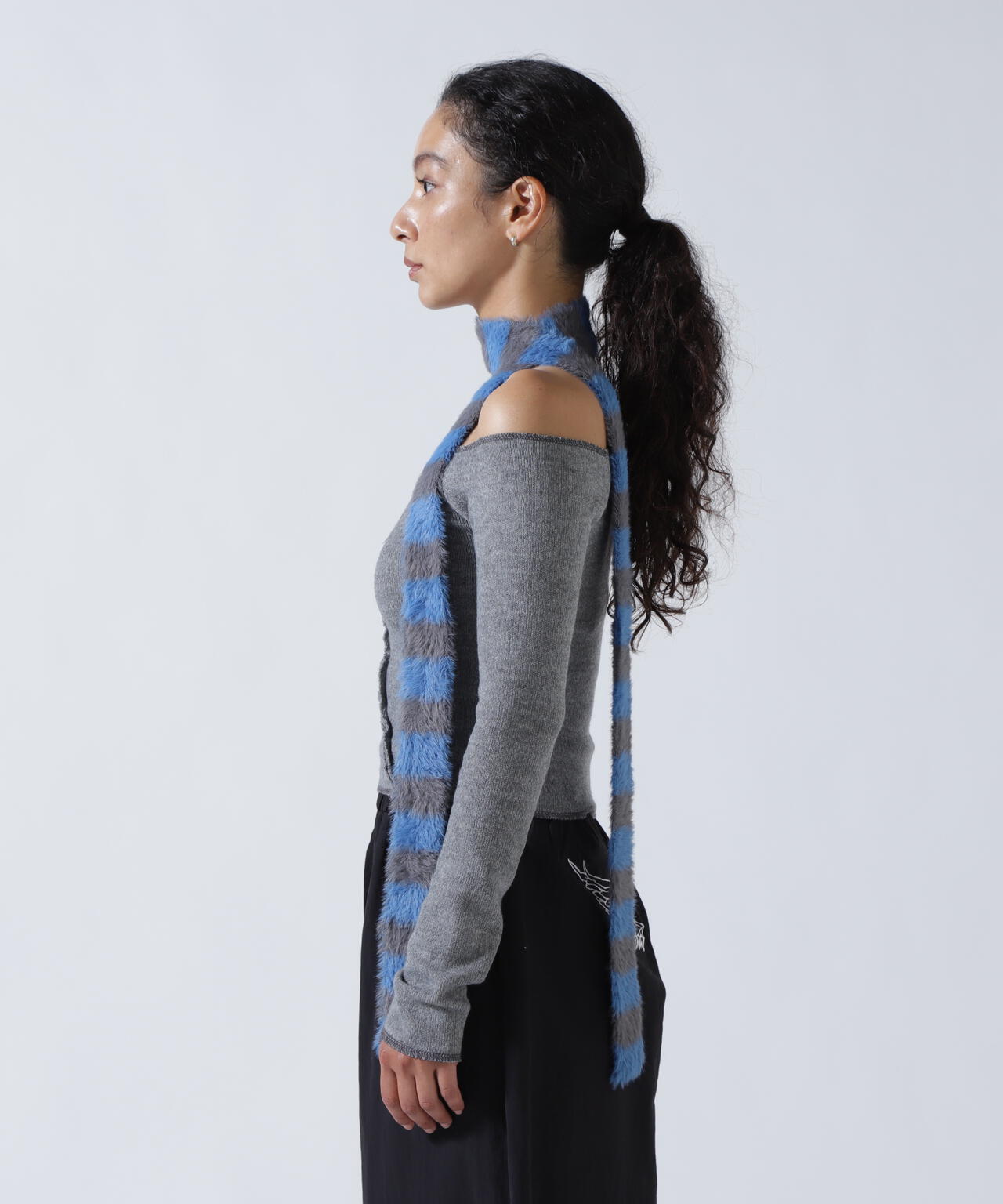 MITSUKI/ミツキ/切り替えワンショルダートップス