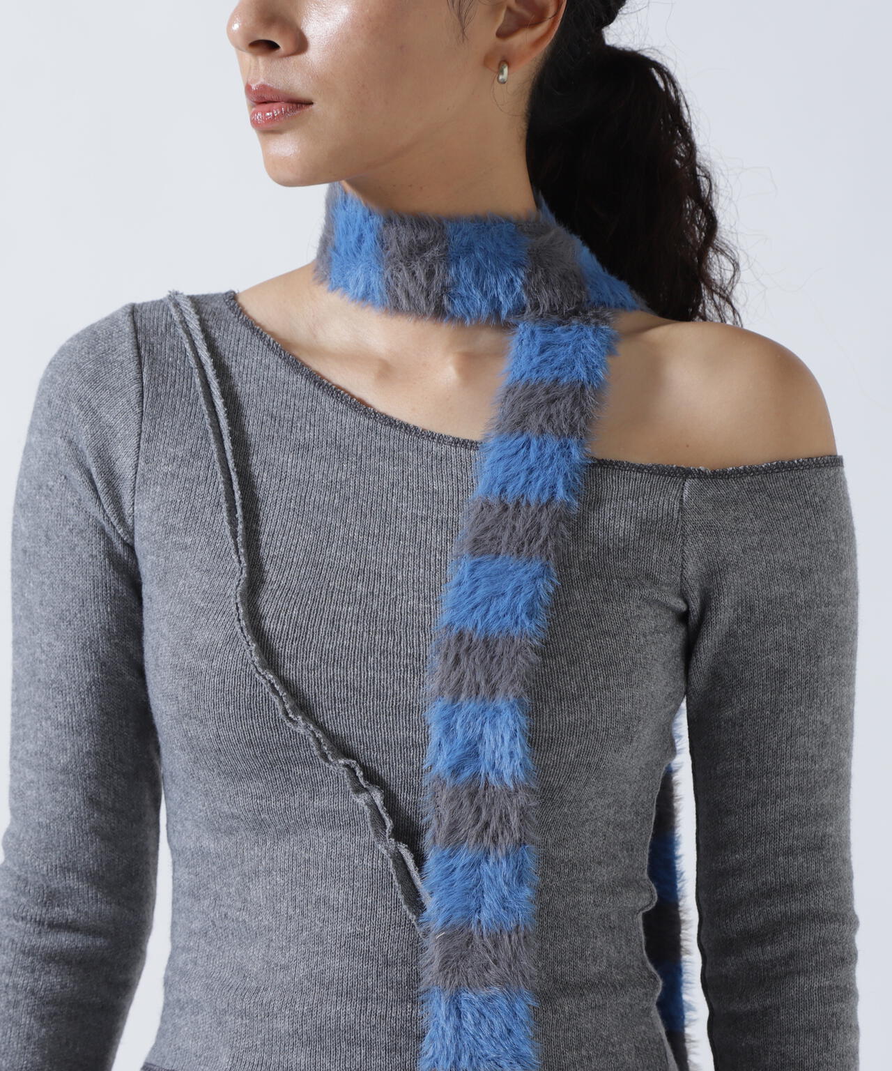 MITSUKI/ミツキ/切り替えワンショルダートップス