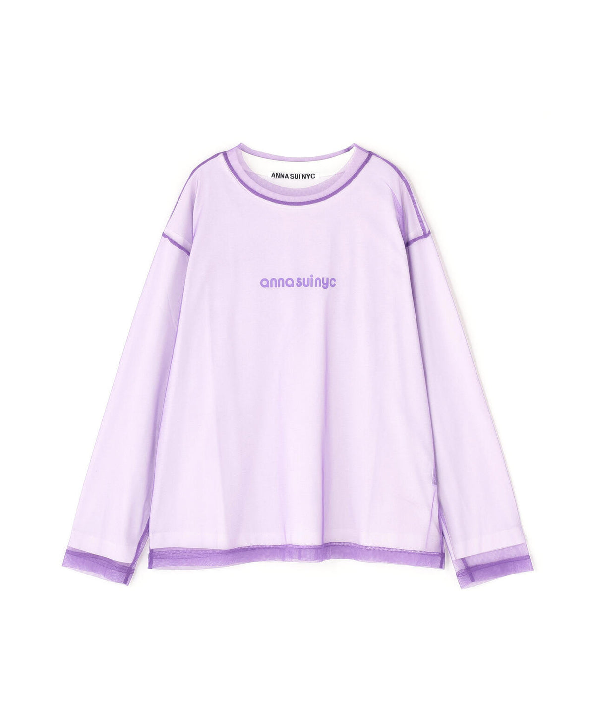 anna sui nyc/アナ スイ エヌワイシー/メッシュレイヤードロングTシャツ