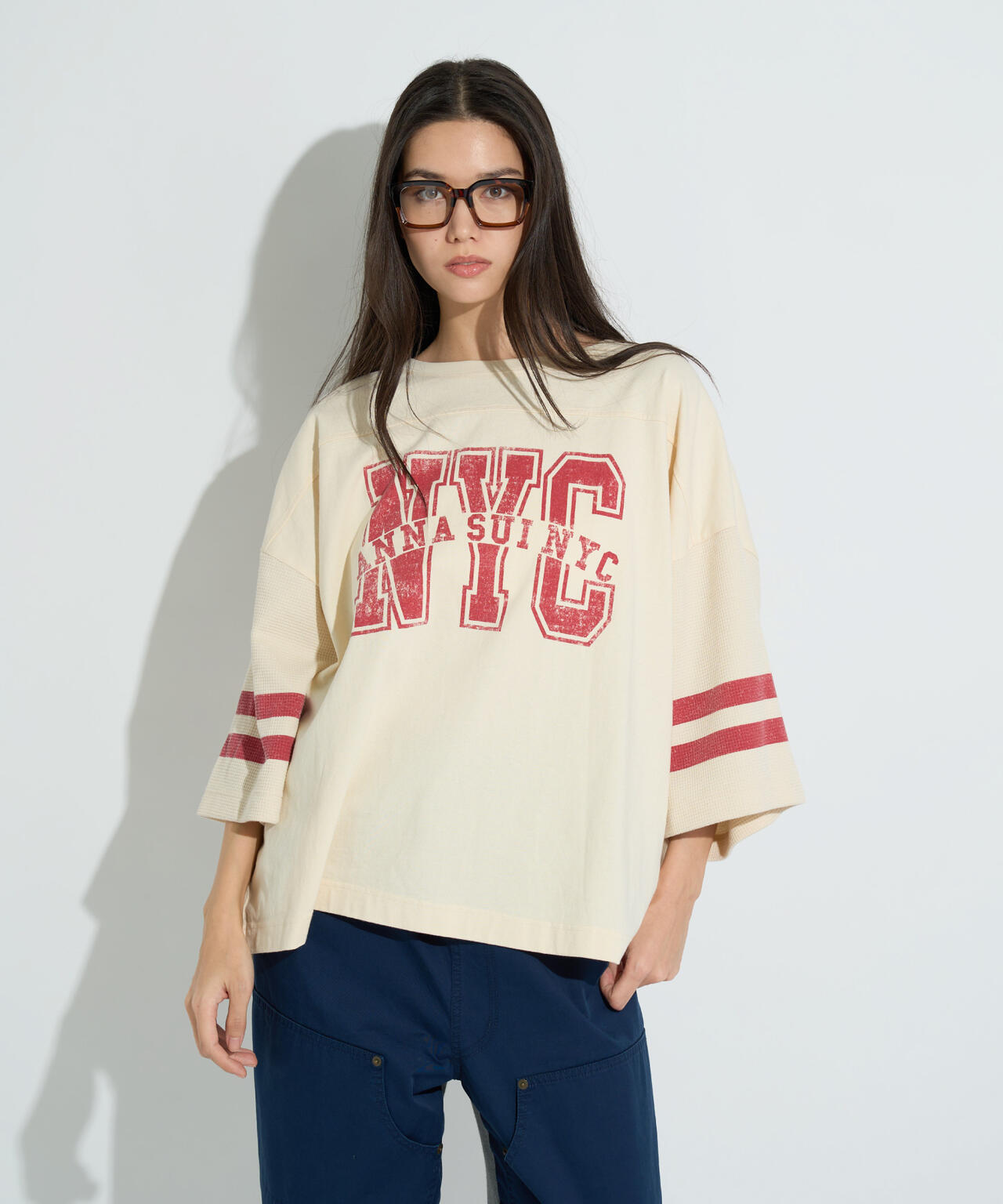 ANNA SUI NYC/アナ スイ エヌワイシー/ワッフルロングスリーブTシャツ