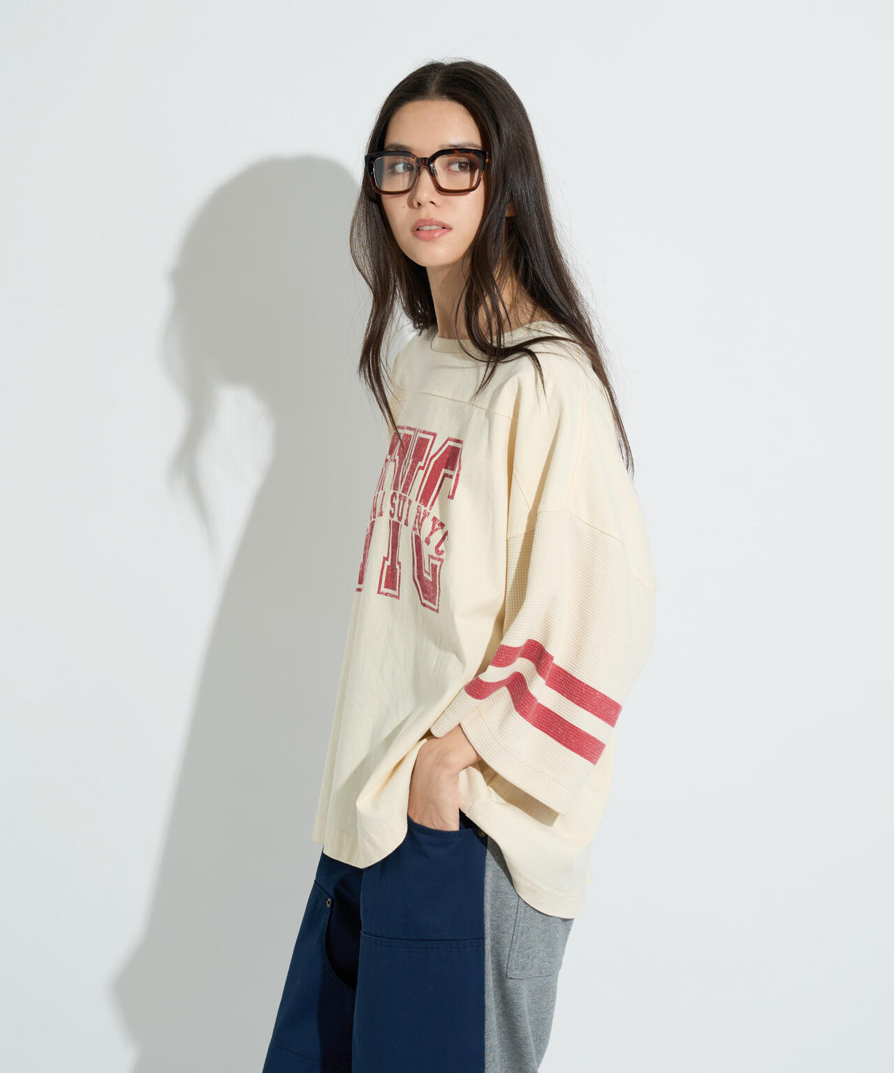 ANNA SUI NYC/アナ スイ エヌワイシー/ワッフルロングスリーブTシャツ