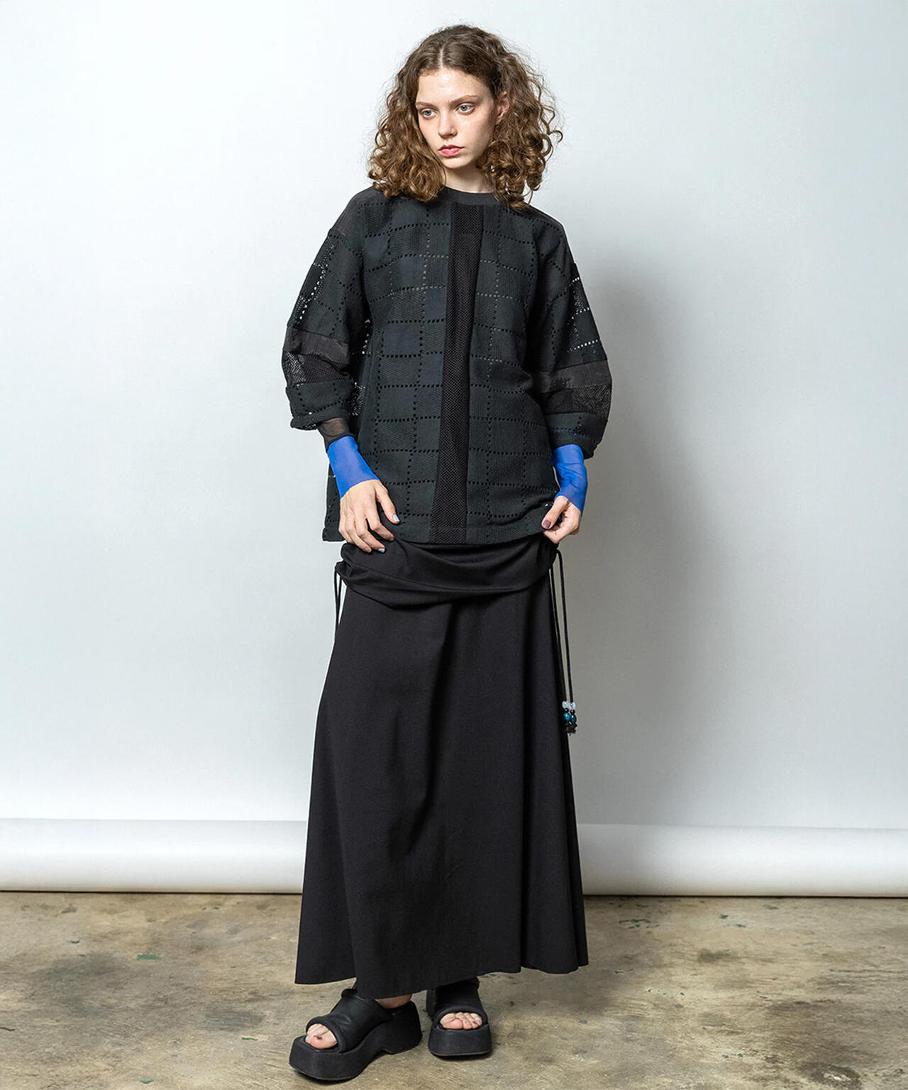 AULA AILA/アウラアイラ/SQUARE LACE PULLOVER
