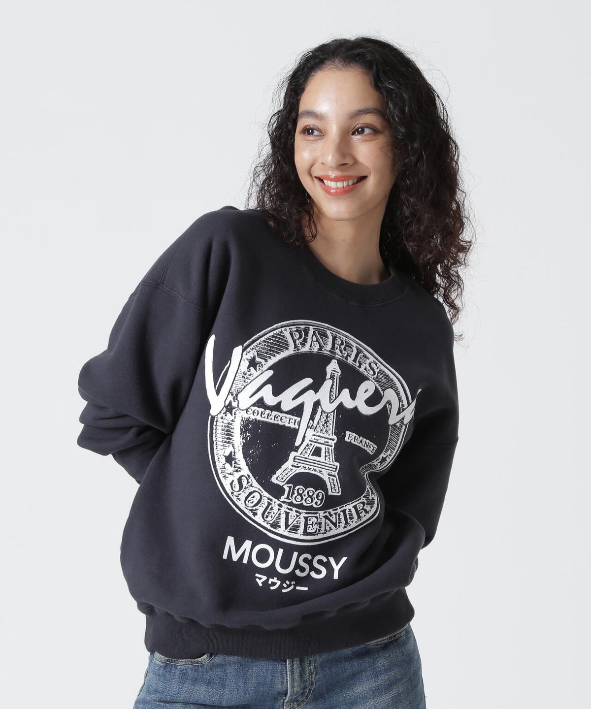 VAQUERA×MOUSSY/ヴァケラ×マウジー/VQ OVERSIZED SWEATSHIRT
