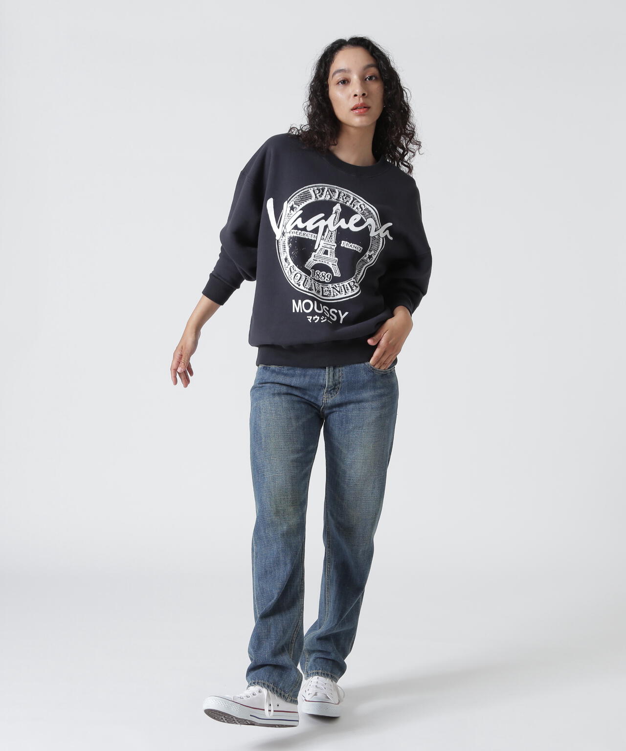 VAQUERA×MOUSSY/ヴァケラ×マウジー/VQ OVERSIZED SWEATSHIRT