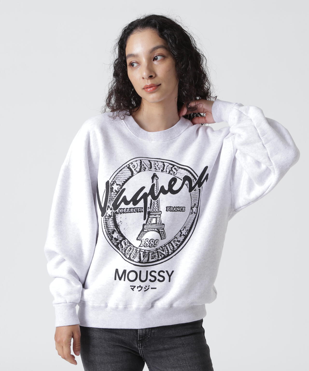 VAQUERA×MOUSSY/ヴァケラ×マウジー/VQ OVERSIZED SWEATSHIRT