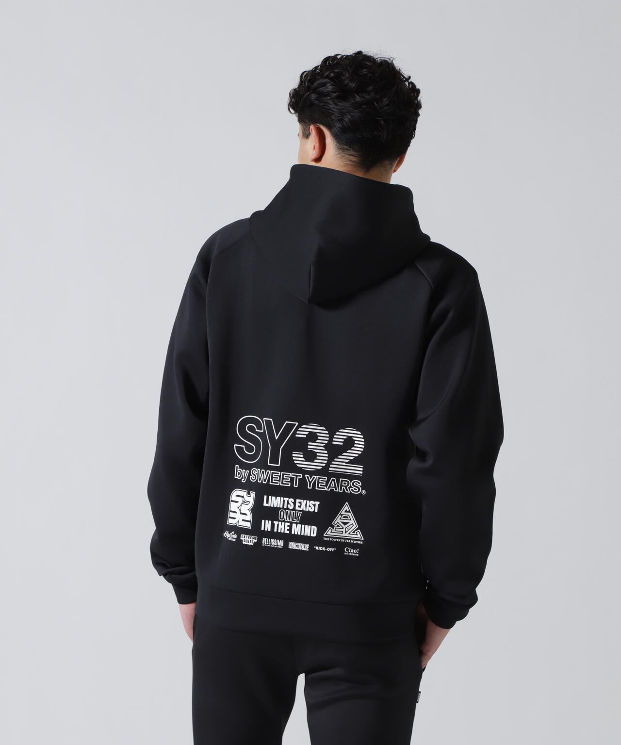 SY32 by SWEET YEARS /エスワイサーティトゥ バイ スィートイヤーズ/DOUBLE KNIT MULTI LOGO ZIP