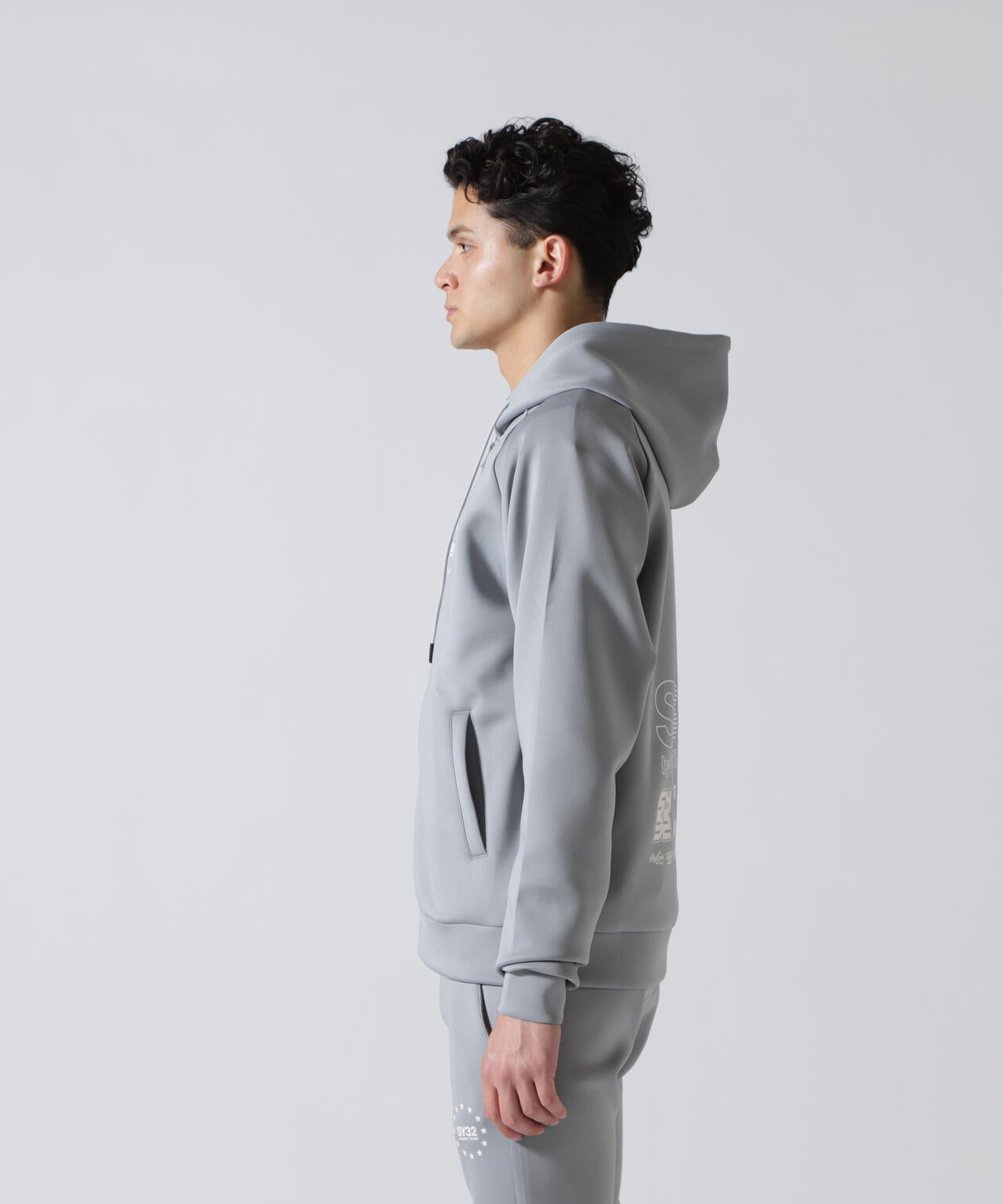 SY32 by SWEET YEARS /エスワイサーティトゥ バイ スィートイヤーズ/DOUBLE KNIT MULTI LOGO ZIP