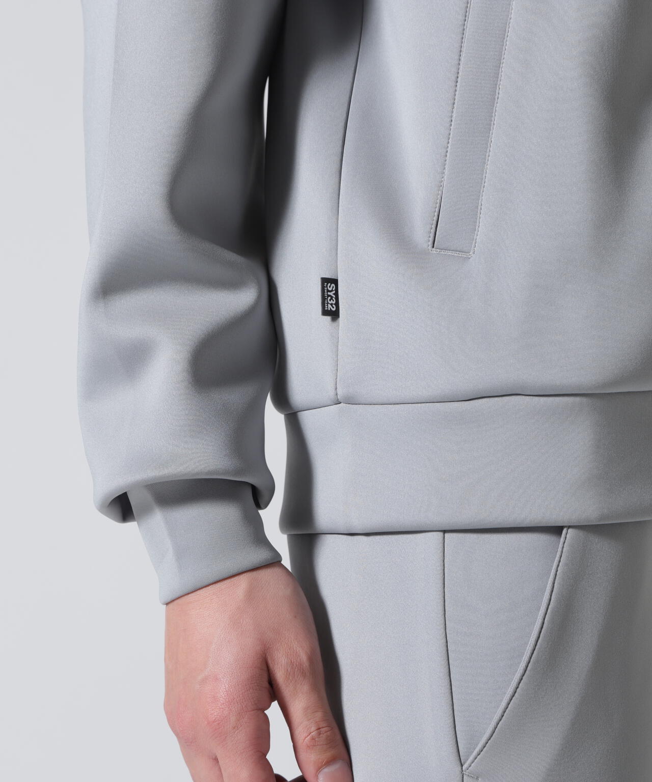 SY32 by SWEET YEARS /エスワイサーティトゥ バイ スィートイヤーズ/DOUBLE KNIT MULTI LOGO ZIP