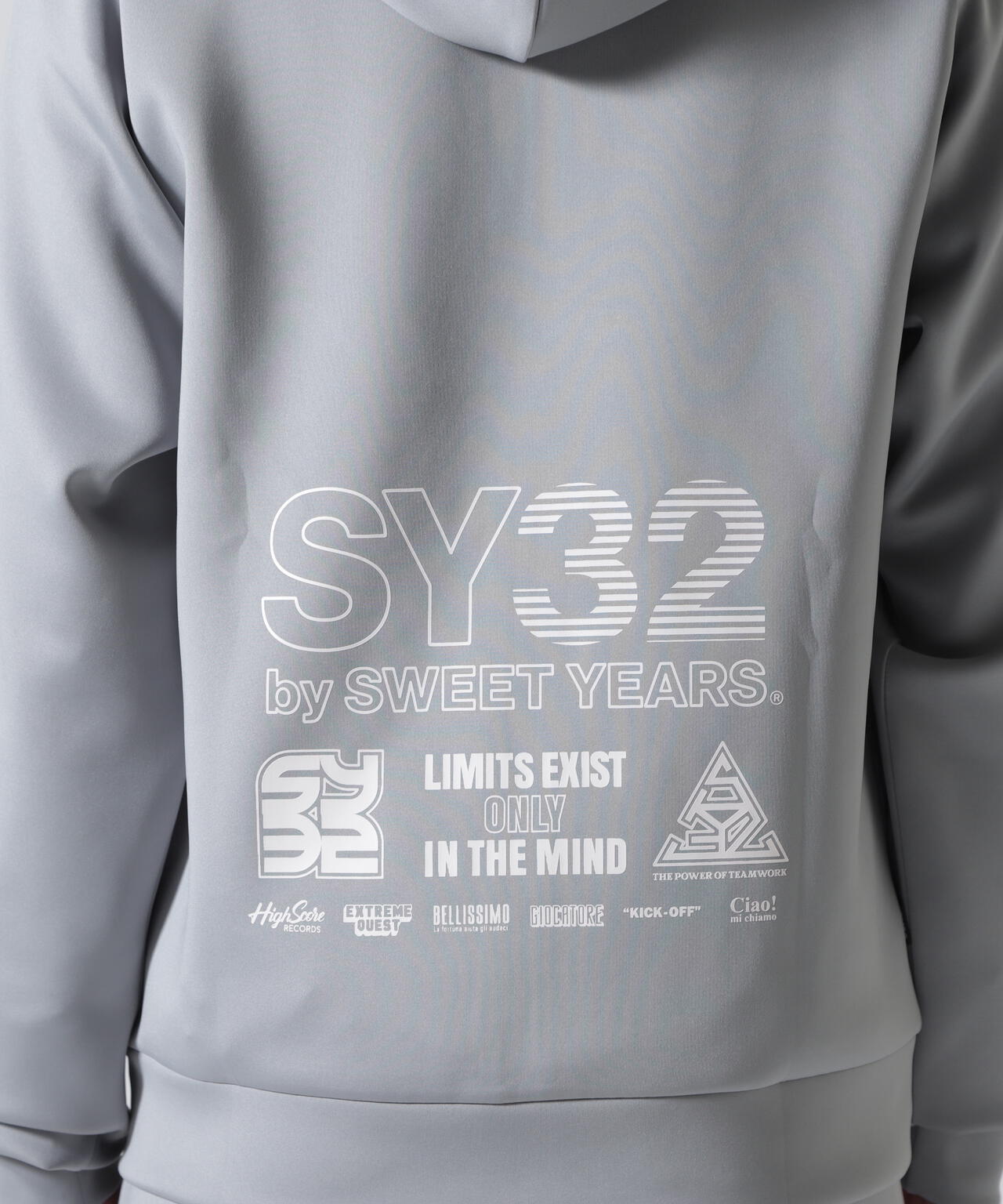 SY32 by SWEET YEARS /エスワイサーティトゥ バイ スィートイヤーズ/DOUBLE KNIT MULTI LOGO ZIP