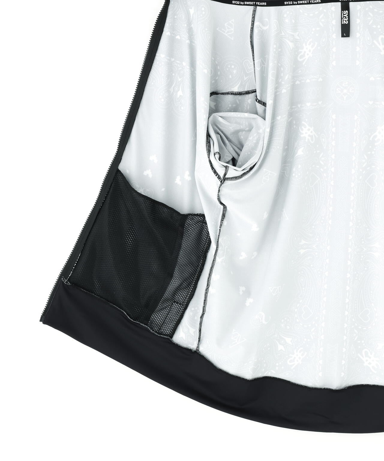SY32 by SWEET YEARS /RASH GUARD GRAPHIC ZIP HD