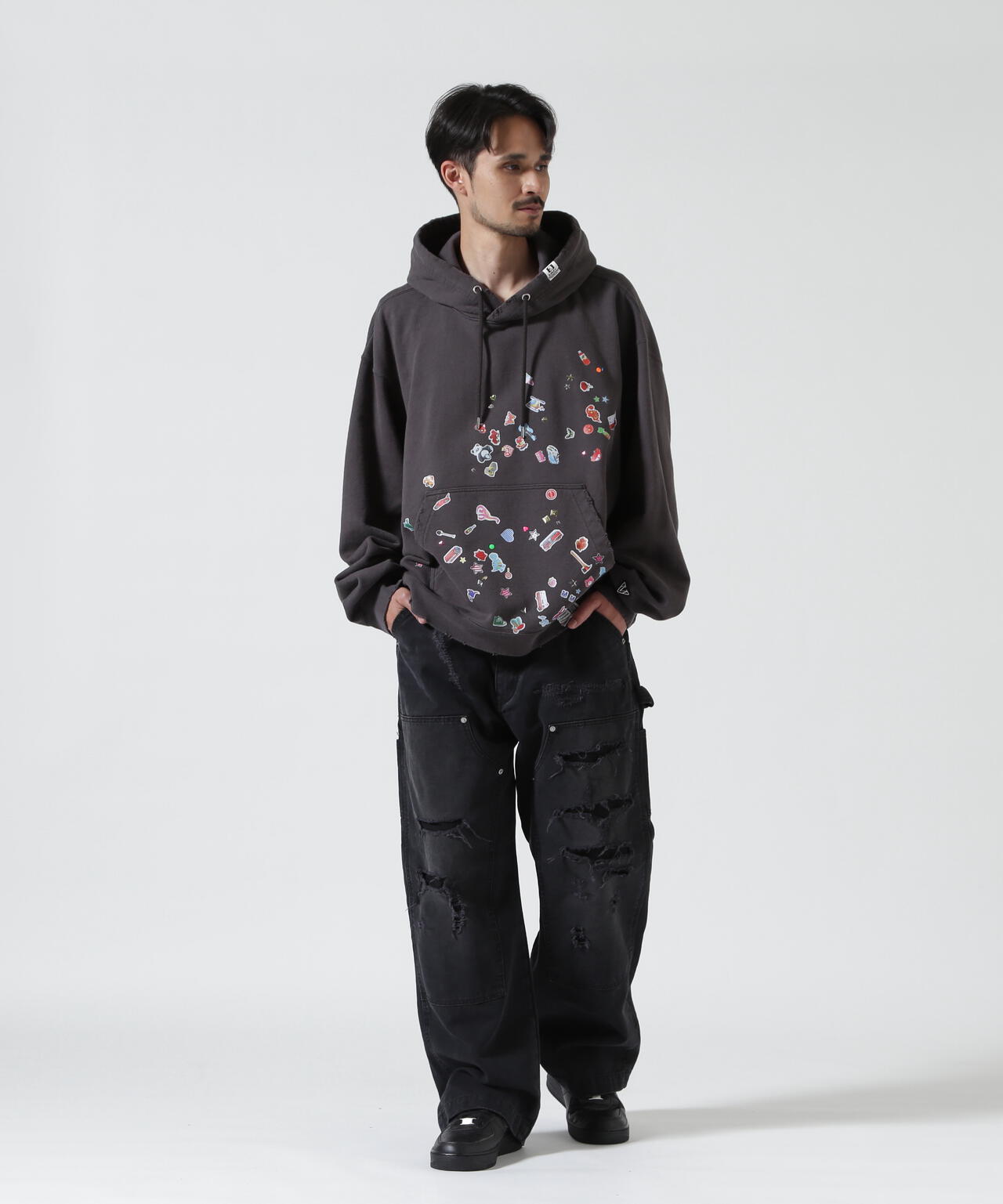 Maison MIHARA YASUHIRO/メゾン ミハラヤスヒロ/KIDS STICKER HOODIE