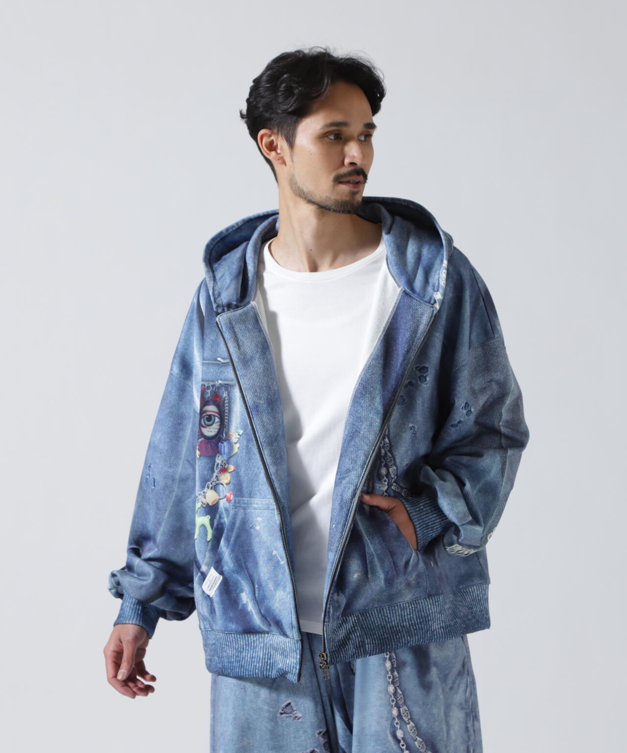 TALKING ABOUT THE ABSTRACTION/EX SWEAT ACC PARKA