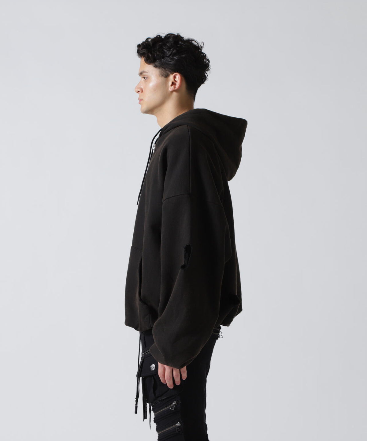 GEN_DAI/ゲンダイ/DAMAGE ZIP HOODIE
