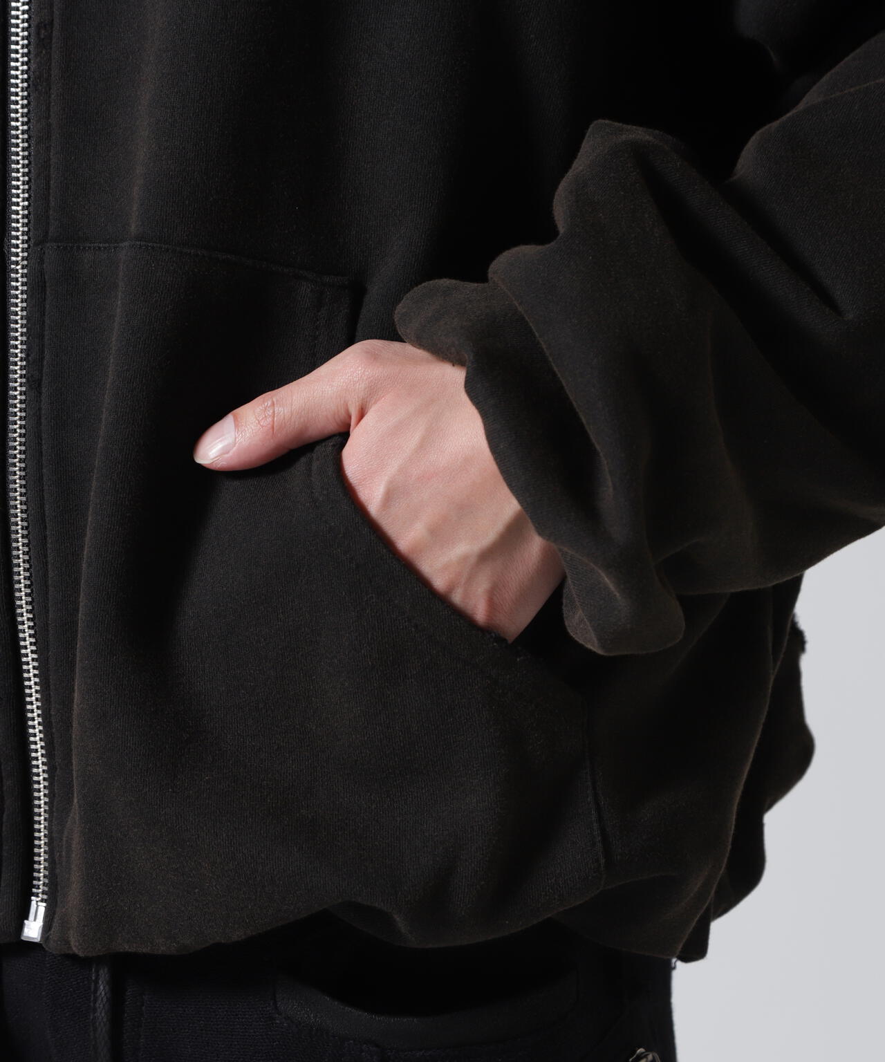GEN_DAI/ゲンダイ/DAMAGE ZIP HOODIE