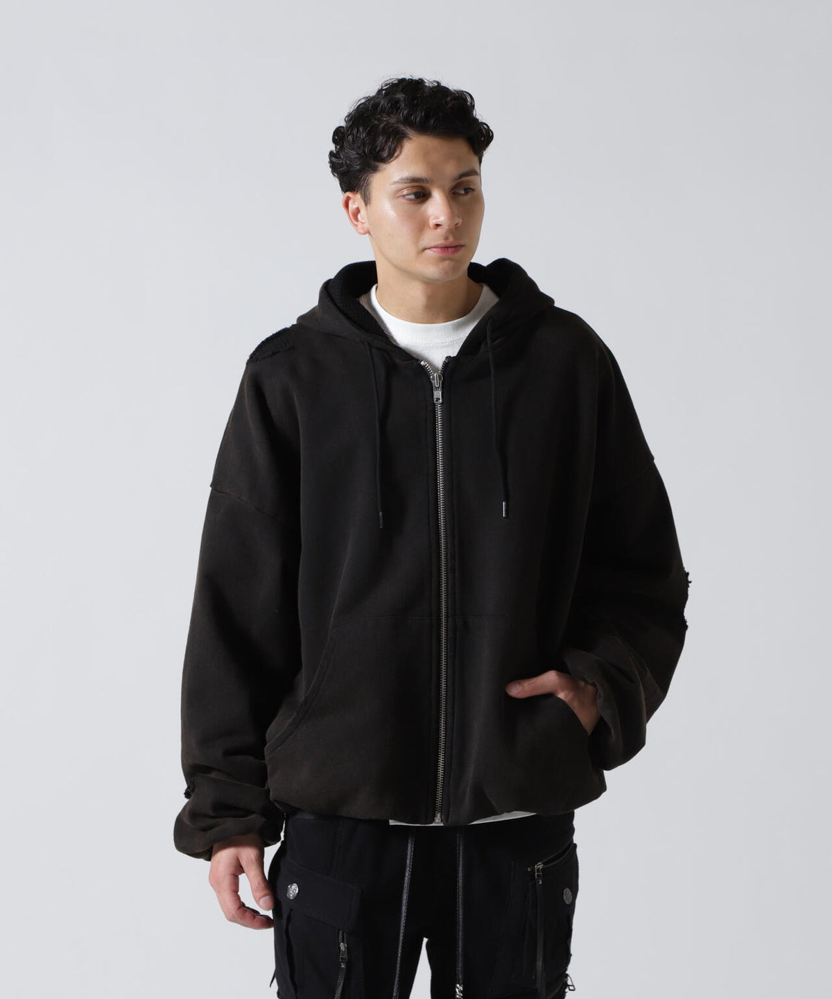 GEN_DAI/ゲンダイ/DAMAGE ZIP HOODIE