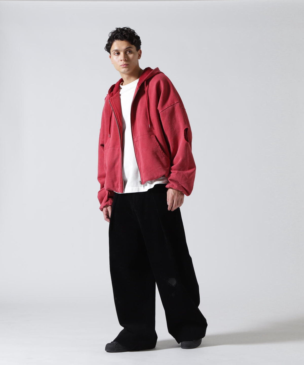 GEN_DAI/ゲンダイ/DAMAGE ZIP HOODIE