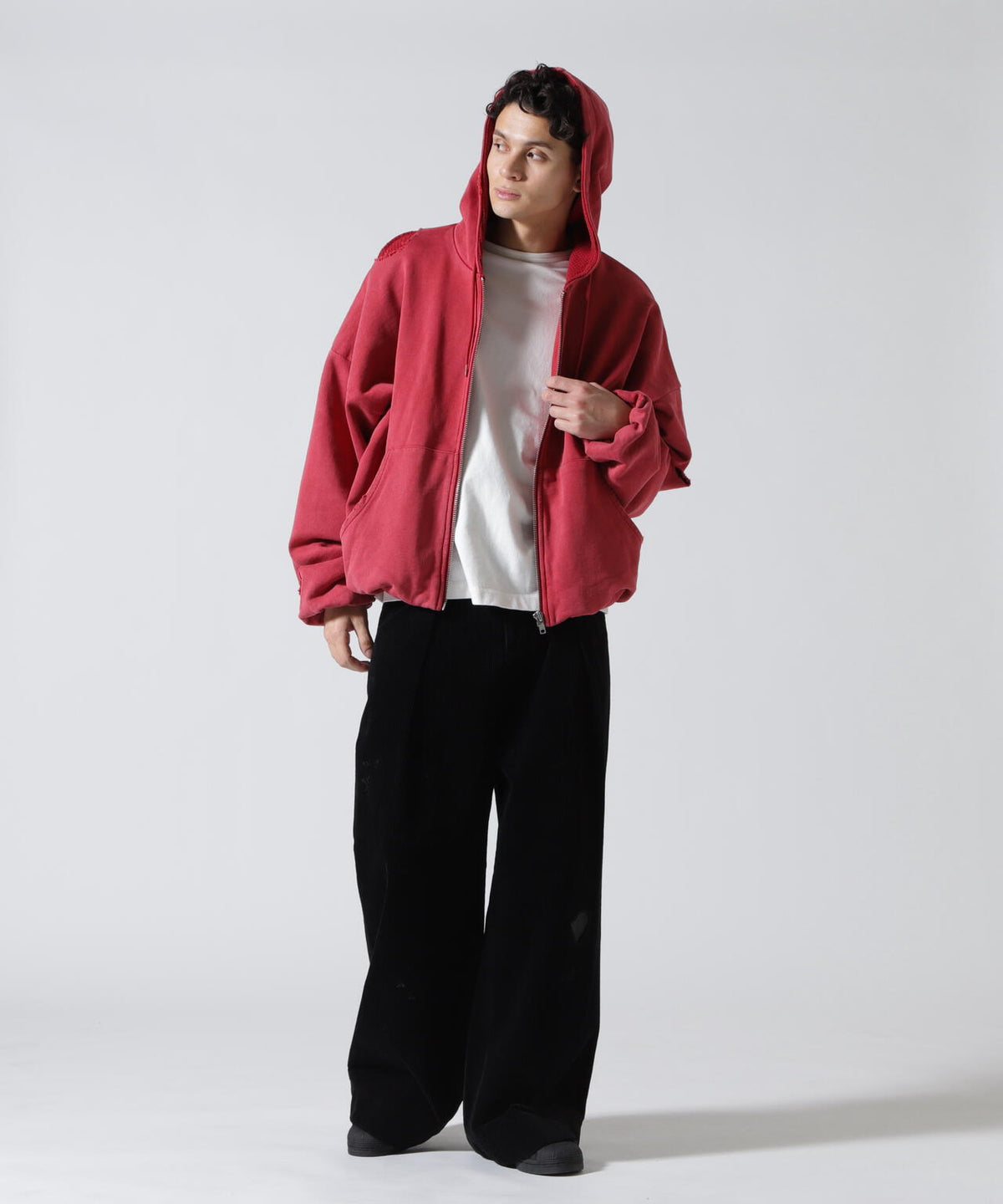 GEN_DAI/ゲンダイ/DAMAGE ZIP HOODIE