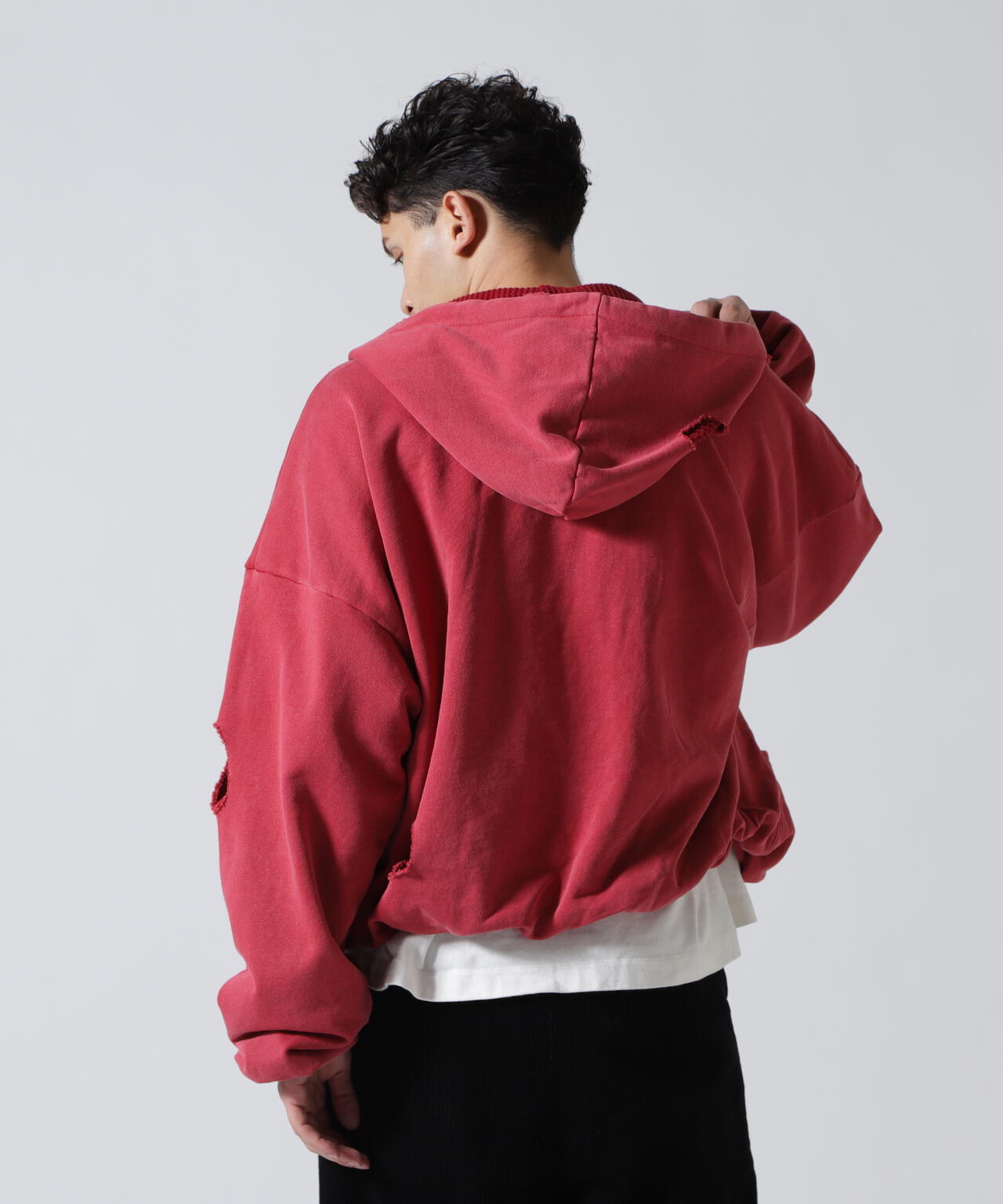 GEN_DAI/ゲンダイ/DAMAGE ZIP HOODIE
