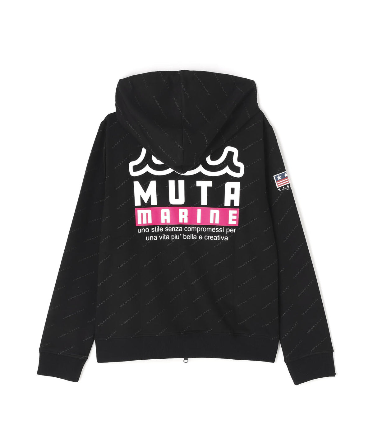 muta MARINE/ムータマリン/別注 総柄フーディ