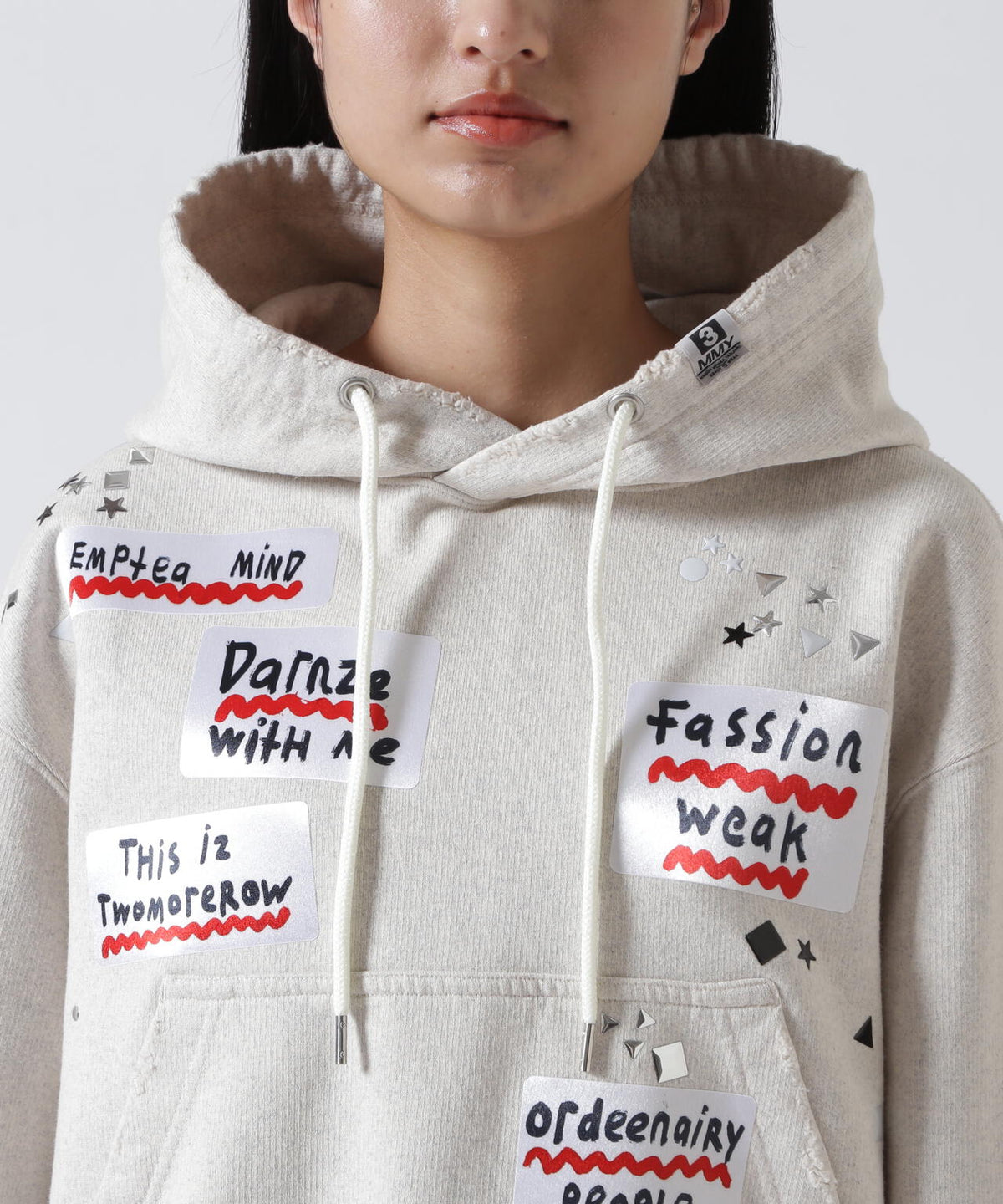 Maison MIHARAYASUHIRO/メゾン ミハラヤスヒロ/Embellished Sticker Hoodie