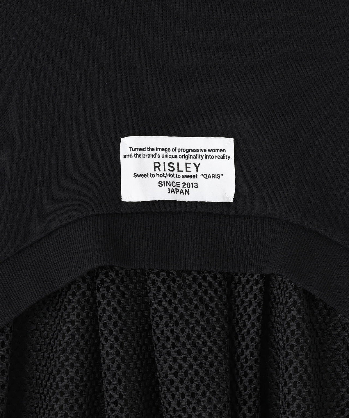 Risley/リズレー/Back mesh hoodie