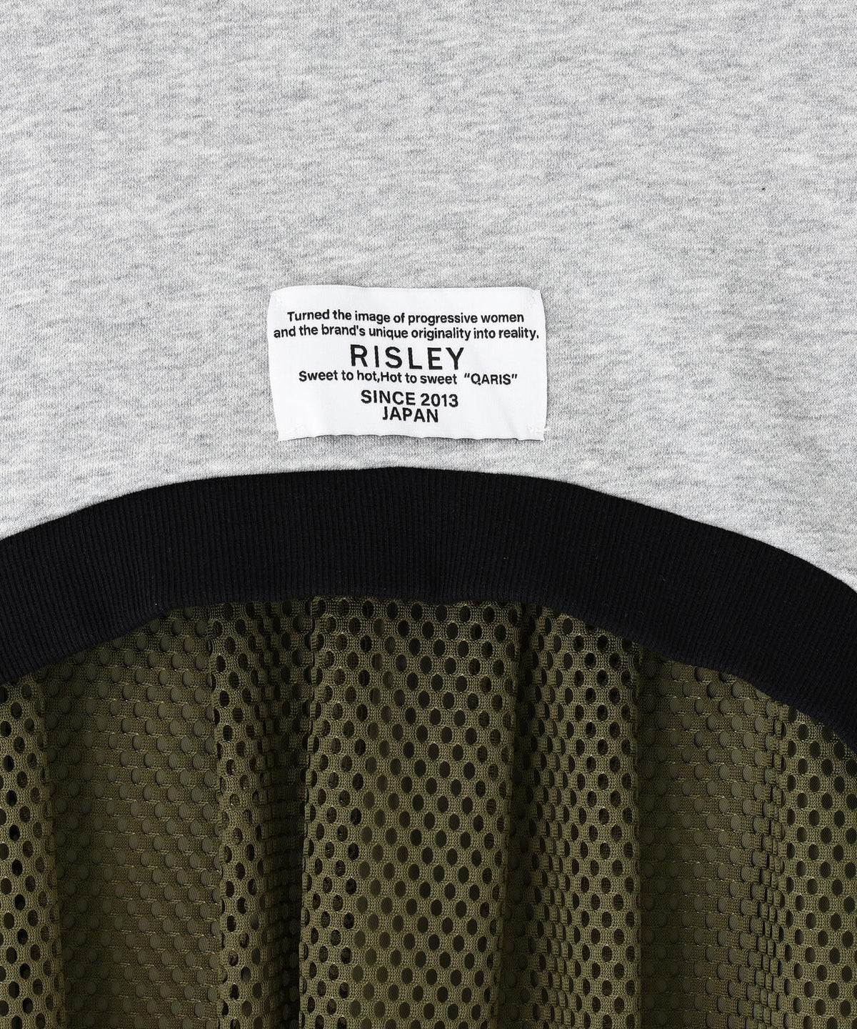 Risley/リズレー/Back mesh hoodie