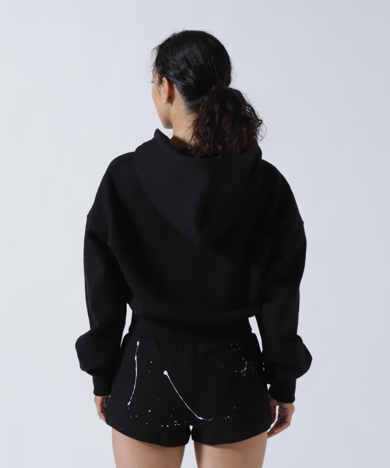 MITSUKI/ミツキ/ペイントフードジップアップパーカー