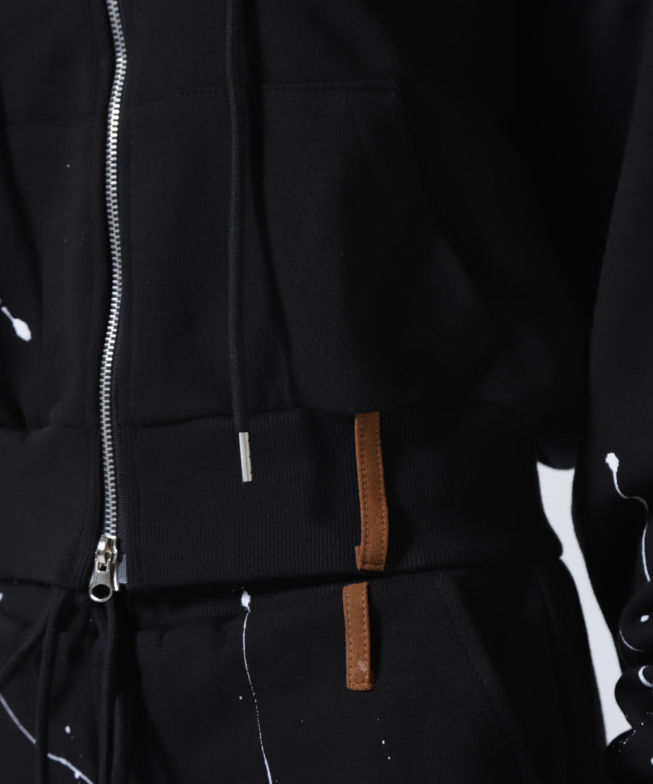 MITSUKI/ミツキ/ペイントフードジップアップパーカー